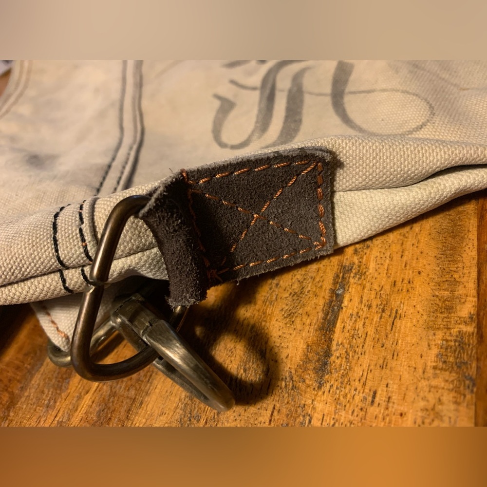 Women’s Large Cotton Canvas, Parisian, Casual, Messenger/Crossbody/Shoulder Bag - Picture 5 of 8